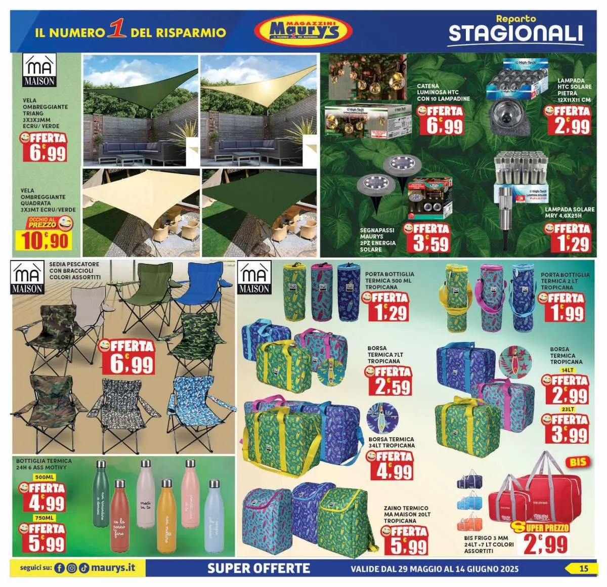  Volantini Maury's da 27 maggio a 16 giugno di 2025 - Pagina del volantino 16