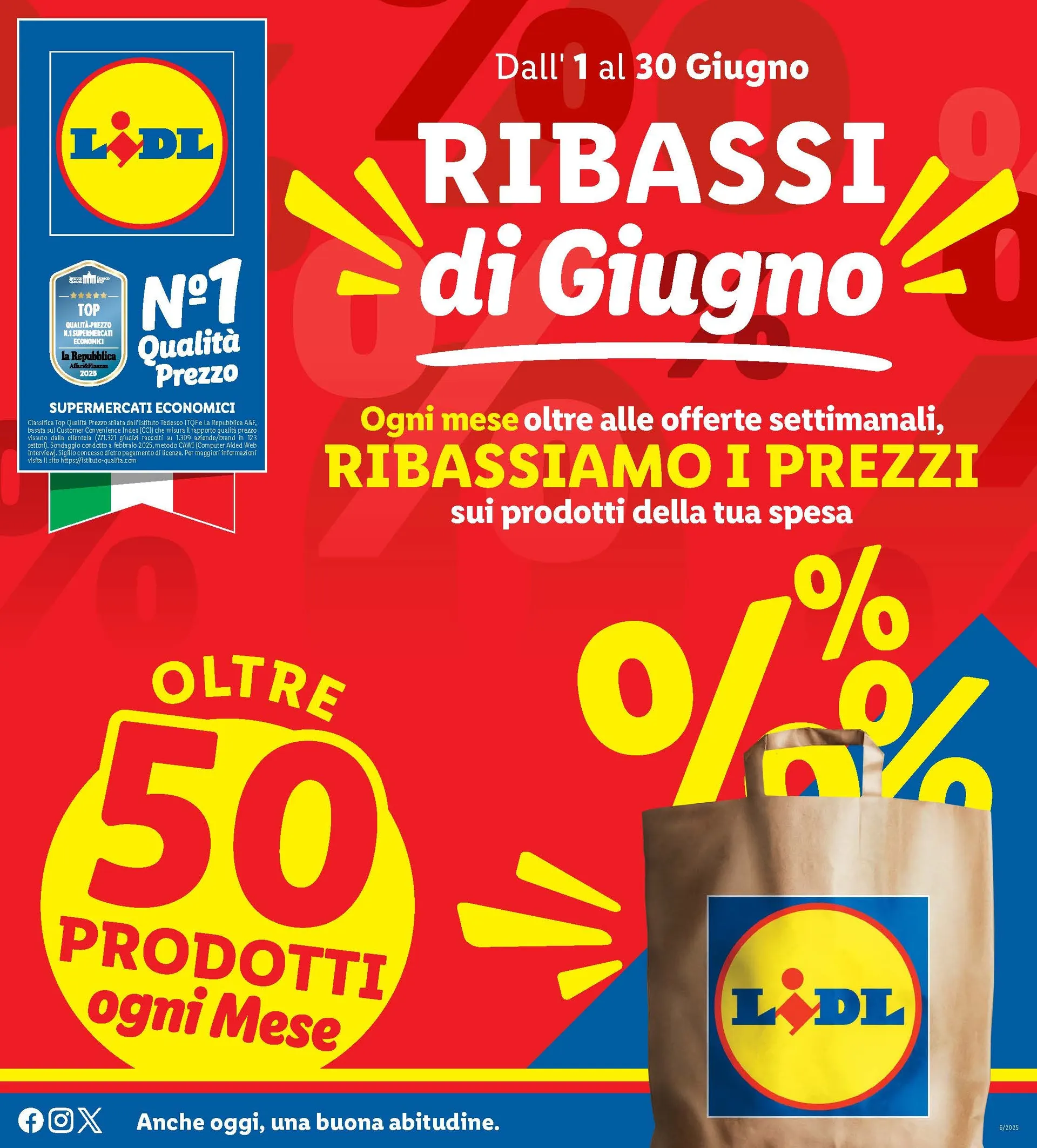 Volantini Lidl da 1 giugno a 30 giugno di 2025 - Pagina del volantino 1