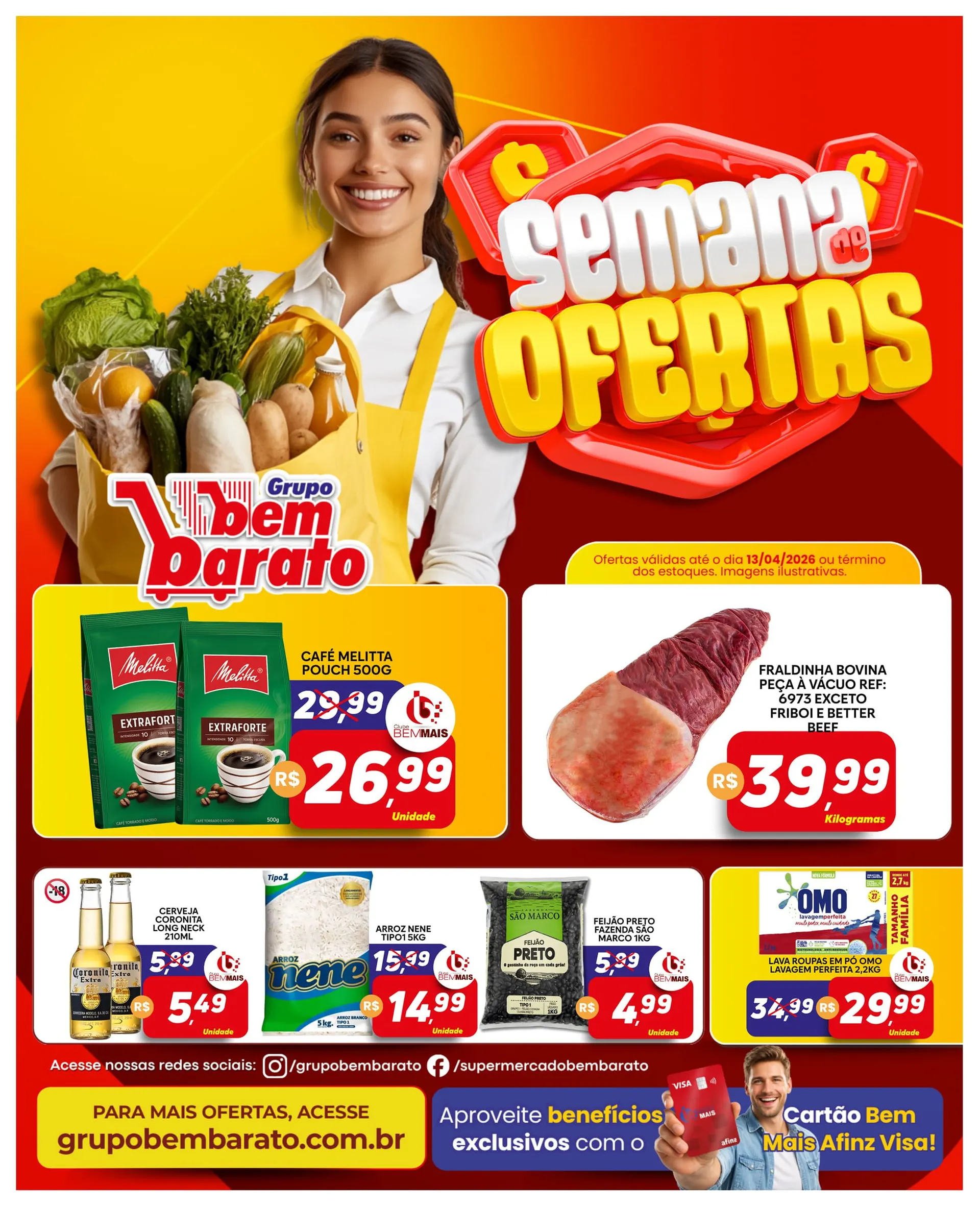 Encarte de Folhetos Bem Barato  7 de abril até 13 de abril 2026 - Pagina 