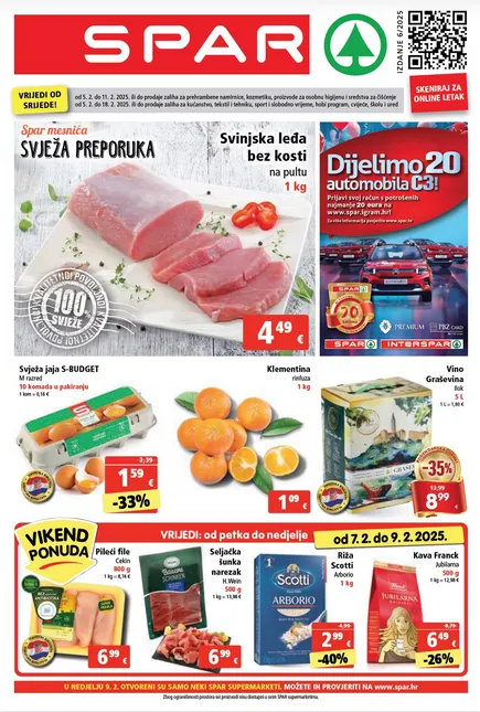 Katalog SPAR od 5. veljače do 11. veljače 2025. - Pregled Stranica