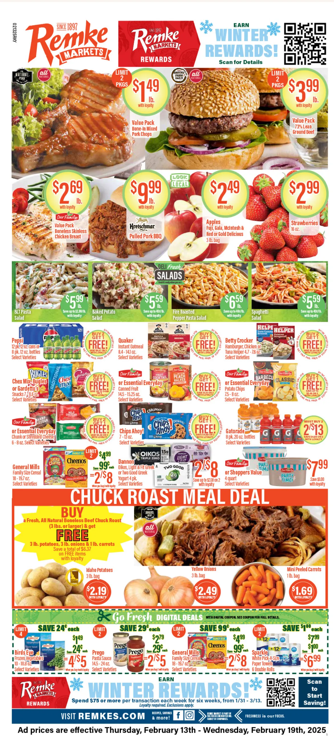 Weekly ad Remke Markets Sales from February 13 to February 19 2025 - Page 