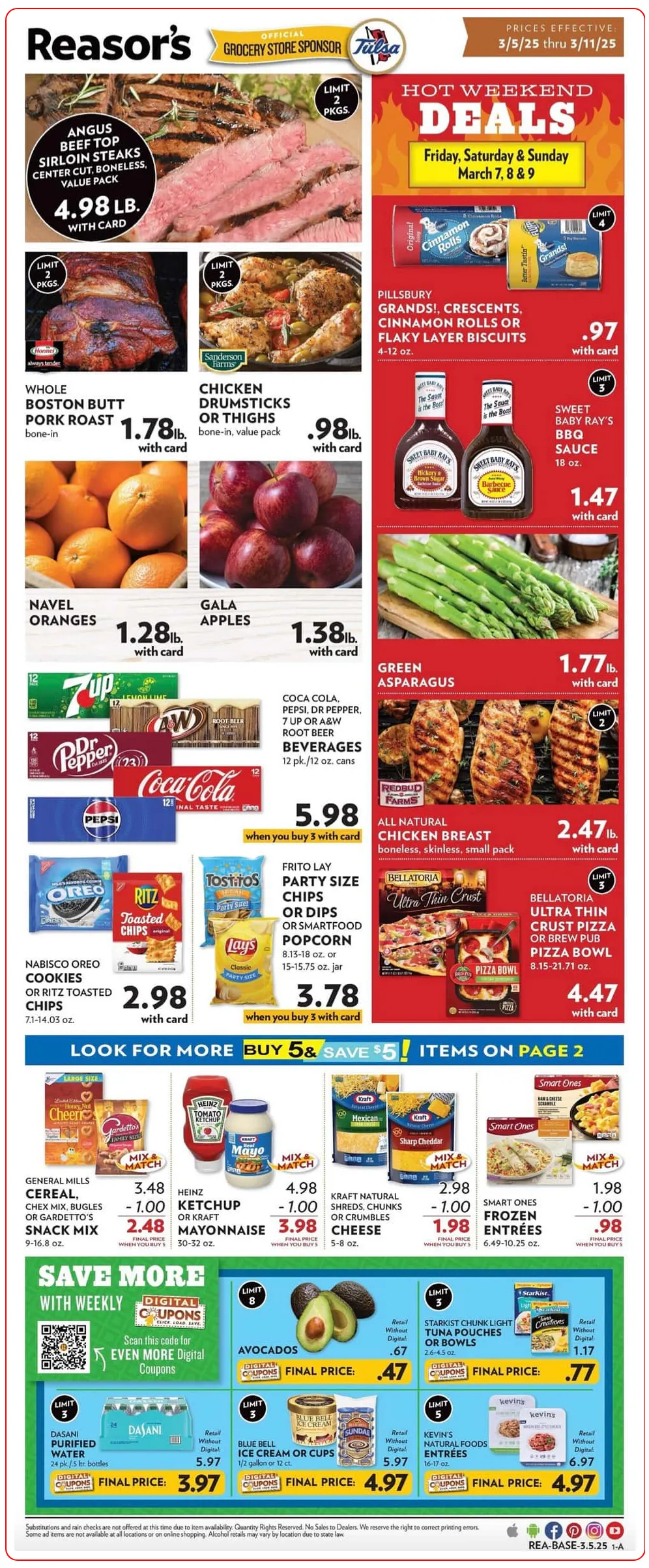 Weekly ad Reasor's Sales from March 5 to March 11 2025 - Page 