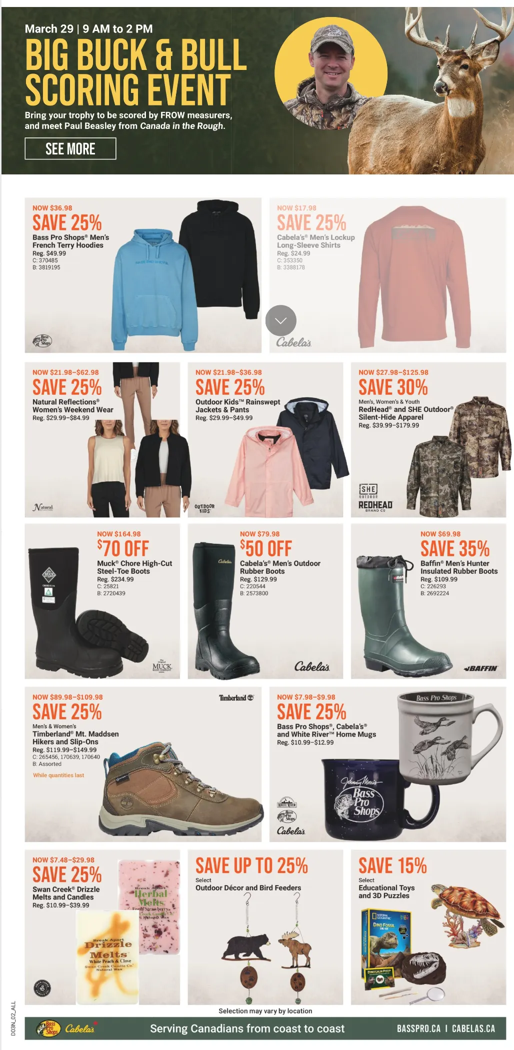 Cabelas Sales from March 13 to March 26 2025 - flyer page 3