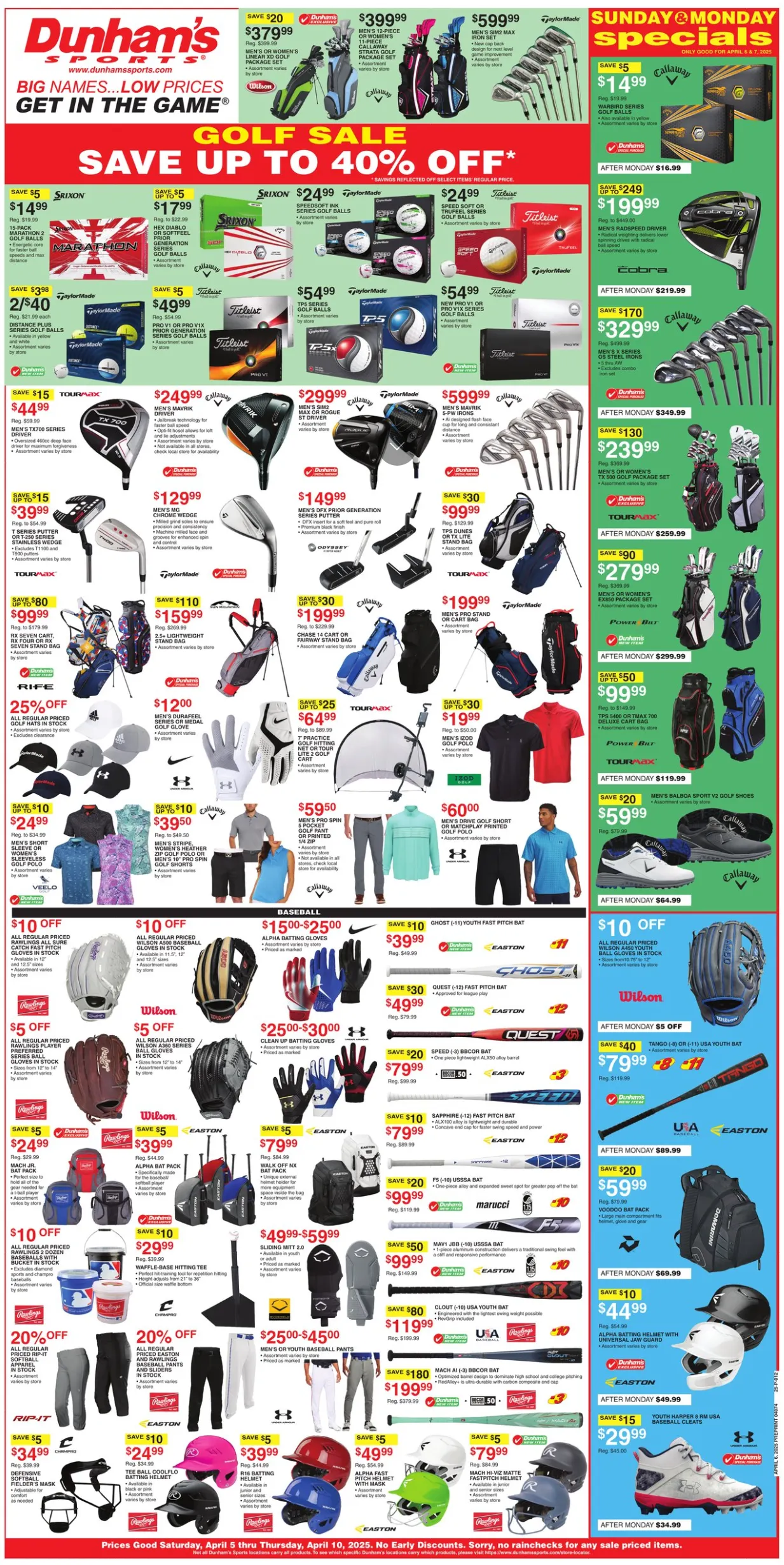Weekly ad Dunham's Sports Sales from April 5 to April 10 2025 - Page 