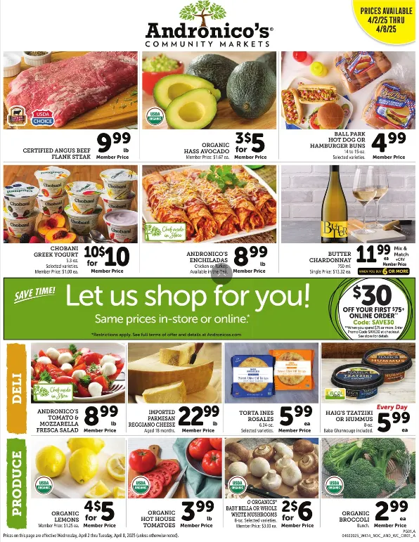 Weekly ad Andronico's Sales from April 4 to April 6 2025 - Page 