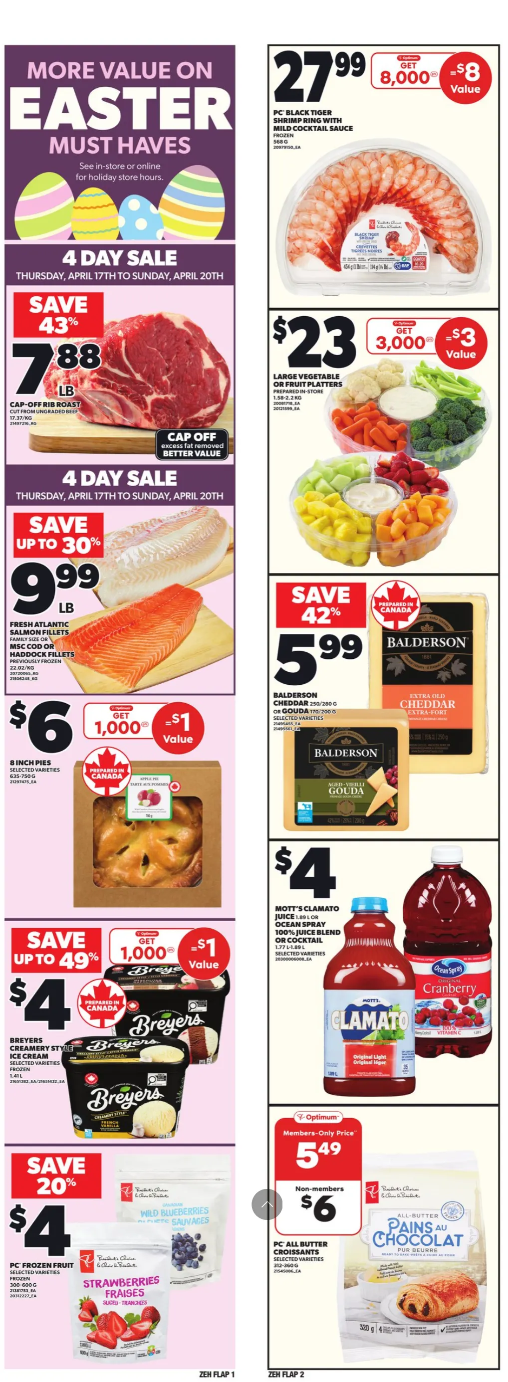 Zehrs Sales from April 17 to April 23 2025 - flyer page 1
