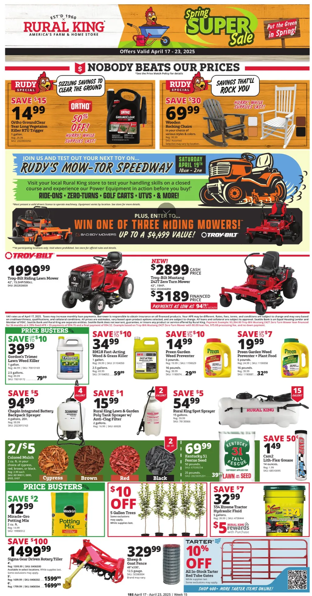 Weekly ad Rural king Sales from April 17 to April 23 2025 - Page 