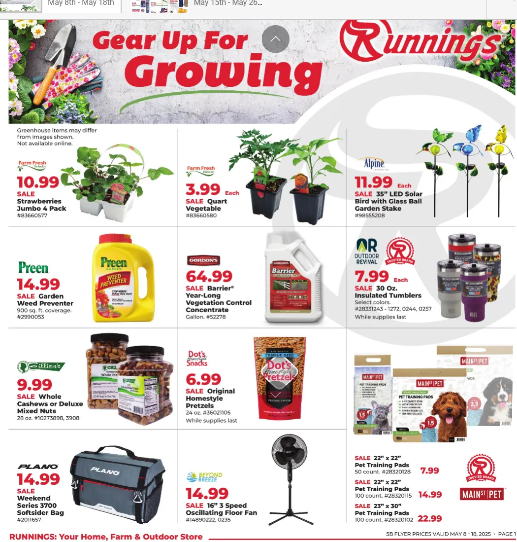 Weekly ad Runnings Sales from May 8 to May 18 2025 - Page