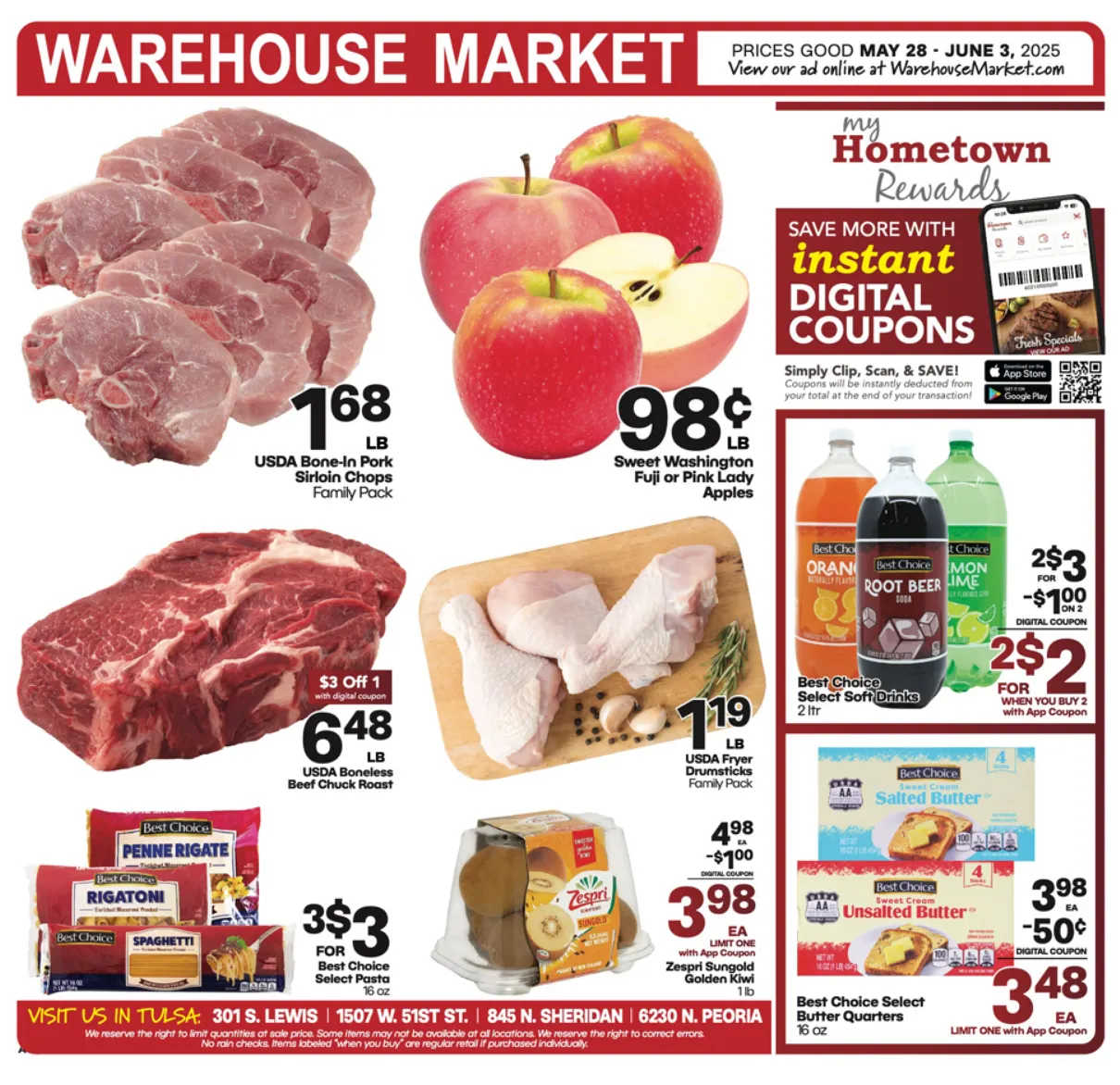 Weekly ad Warehouse Market Sales from May 28 to June 3 2025 - Page 
