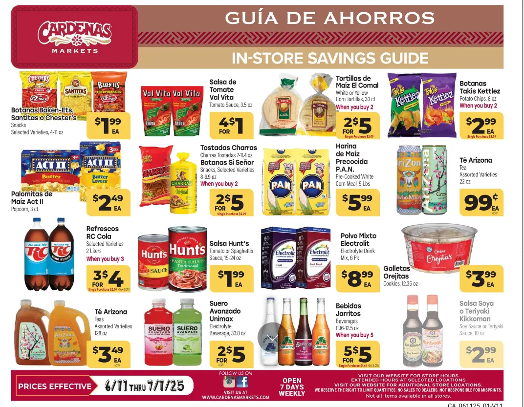 Weekly ad Cardenas weekly ads from June 11 to July 1 2025 - Page 1