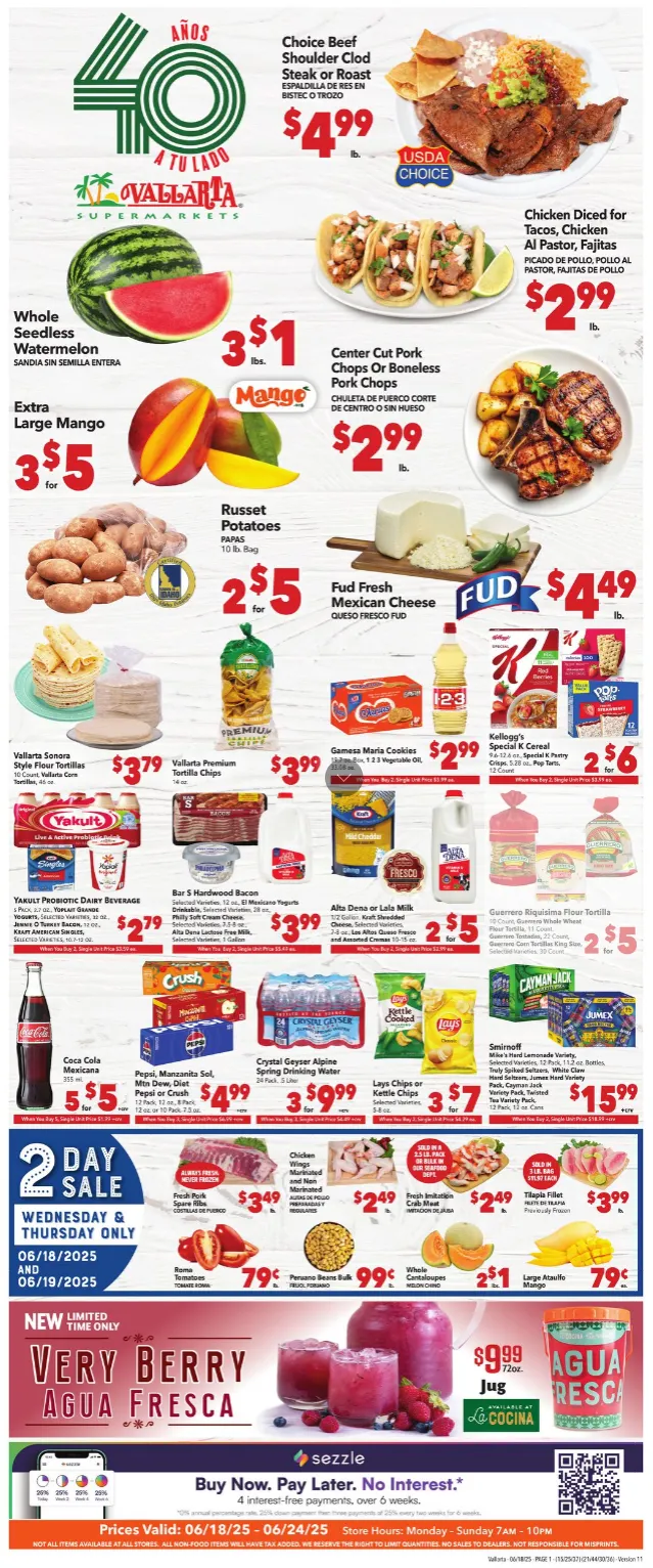 Weekly ad Vallarta Sales from June 18 to June 24 2025 - Page 