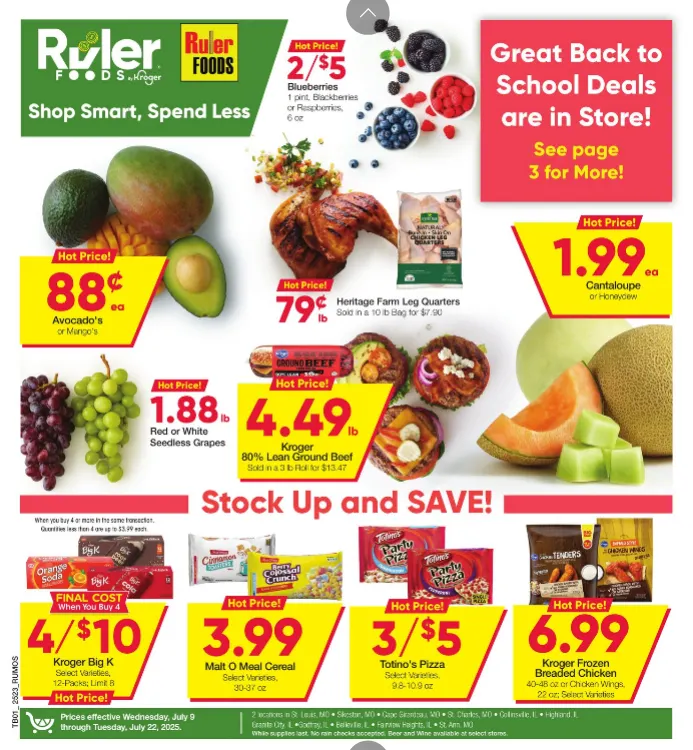 Weekly ad Ruler Foods Sales from July 9 to July 22 2025 - Page