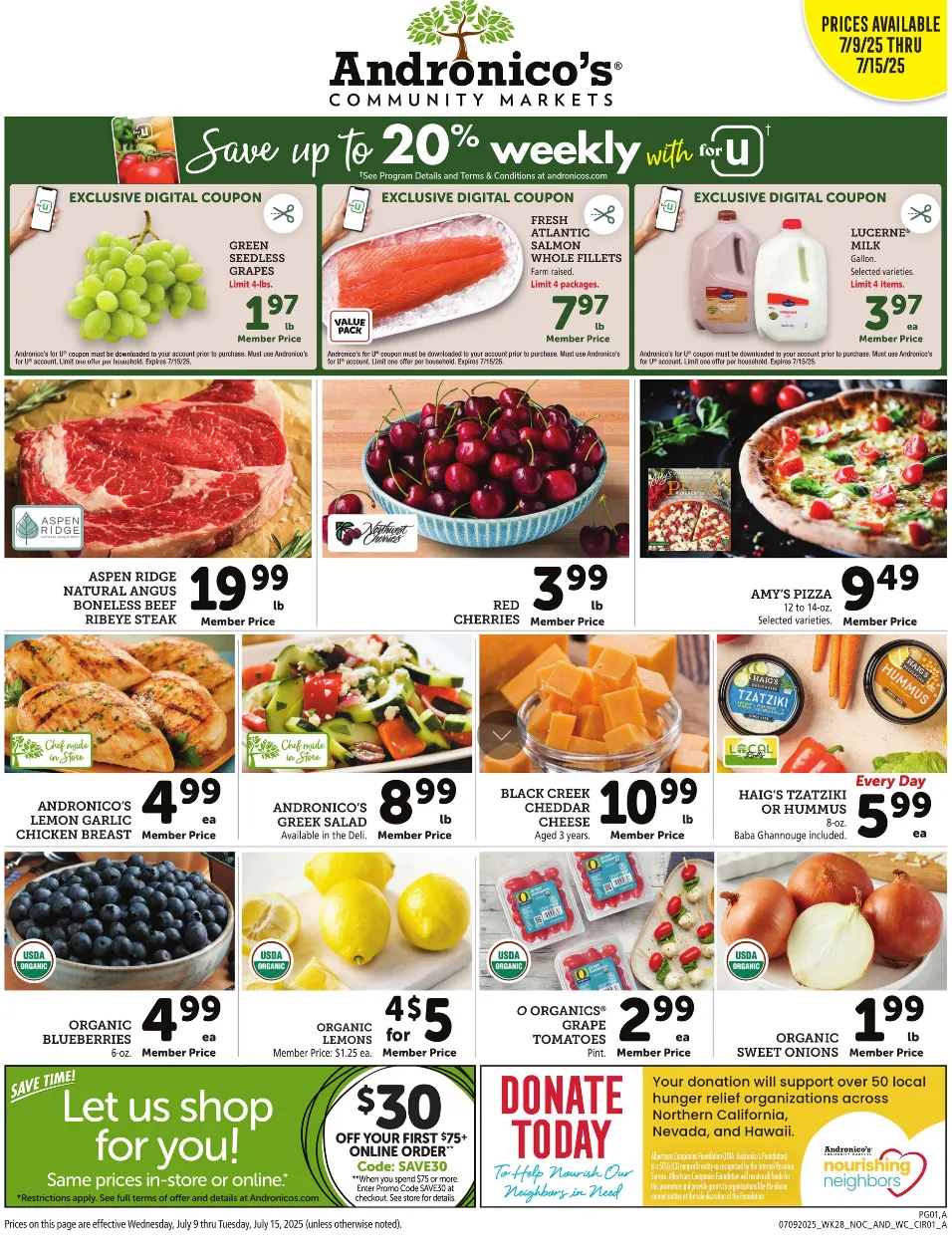 Weekly ad Andronico's Sales from July 9 to July 15 2025 - Page 
