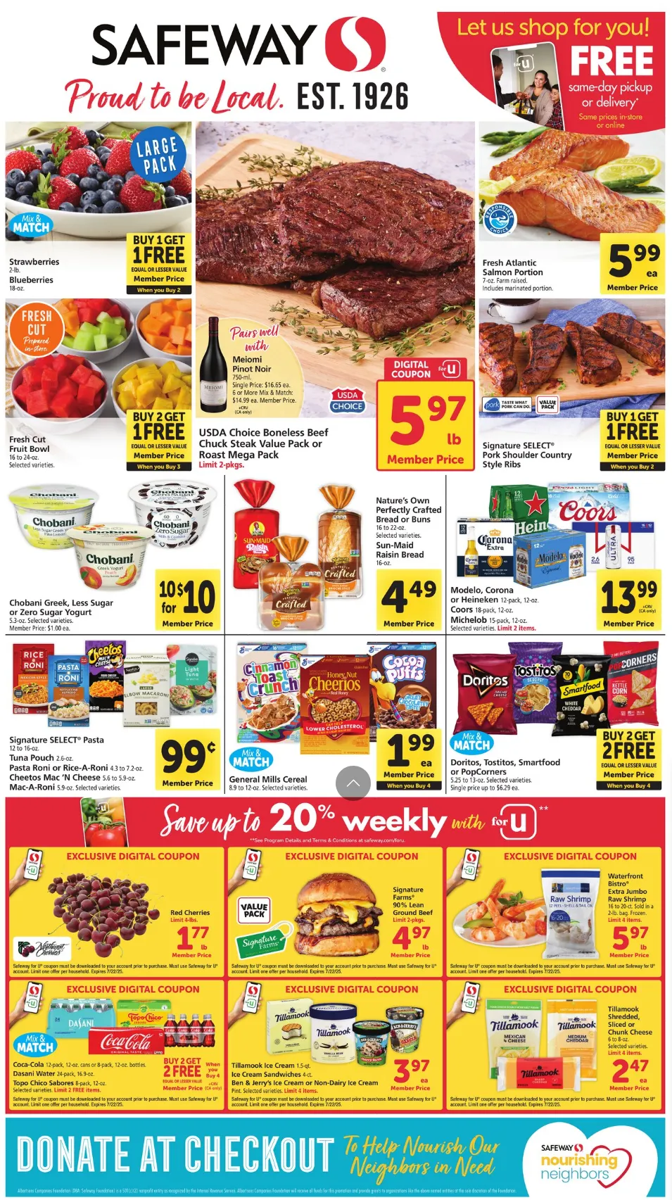 Weekly ad Safeway Sales from July 16 to July 22 2025 - Page