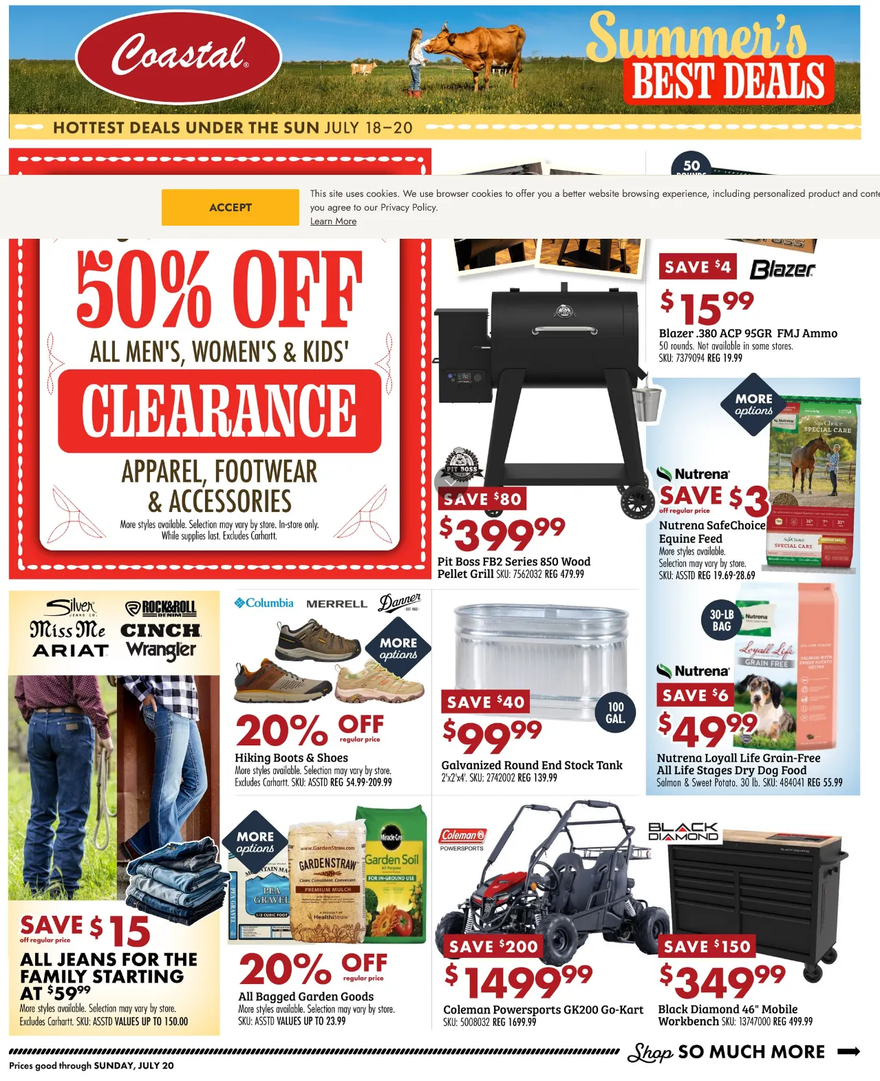 Weekly ad Coastal Farm & Ranch Sales from July 18 to July 20 2025 - Page 