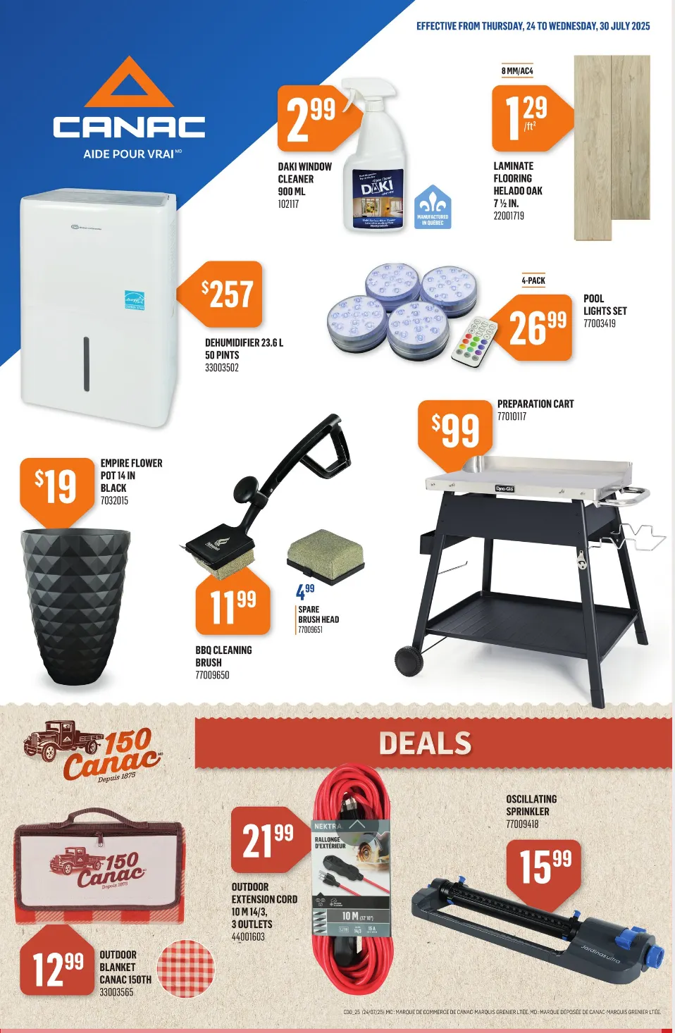 Canac Sales from July 24 to July 30 2025 - flyer page