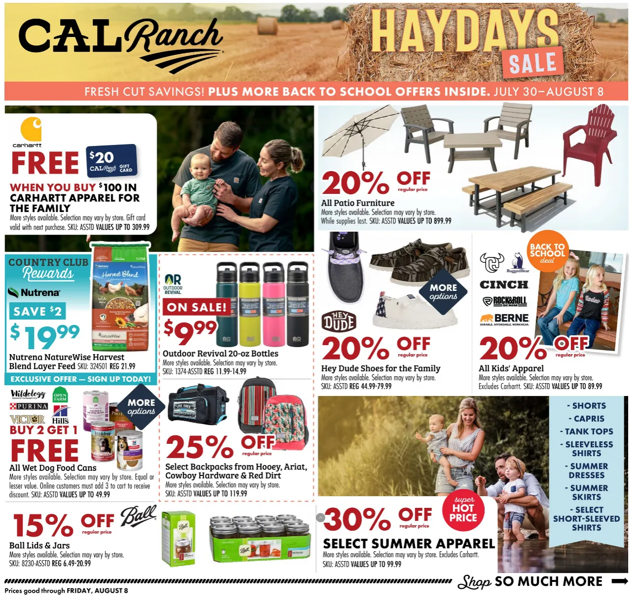 Weekly ad C-A-L Ranch Stores Sales from July 30 to August 8 2025 - Page 