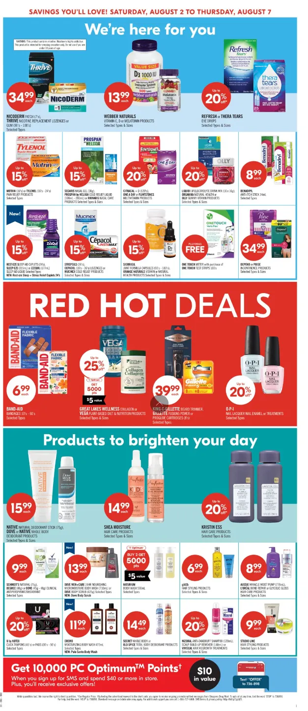 Shoppers Drug Mart flyers from August 2 to August 7 2025 - flyer page 7