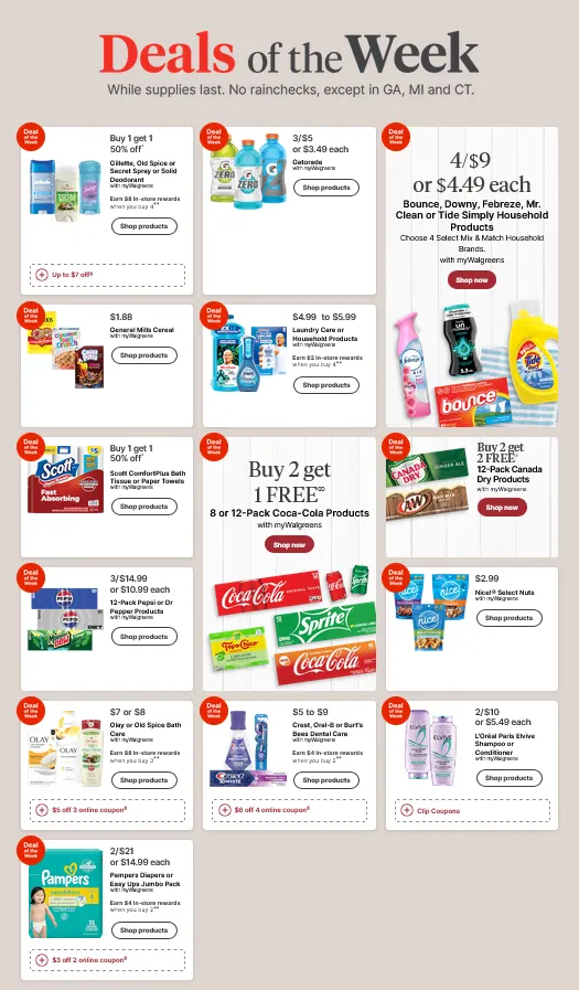 Weekly ad Walgreens Sales from July 27 to August 2 2025 - Page 1
