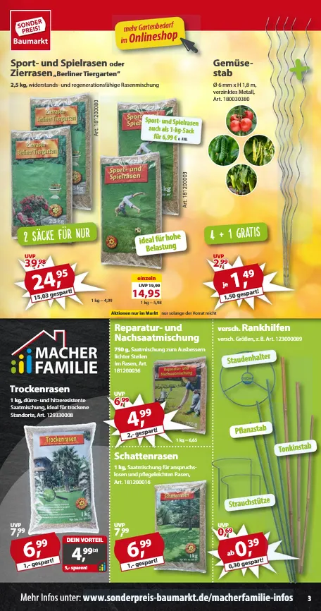 Sonderpreis-Baumarkt Prospekte von 2. August bis 8. August 2025 - Prospekt seite 3