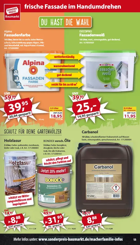 Sonderpreis-Baumarkt Prospekte von 2. August bis 8. August 2025 - Prospekt seite 14