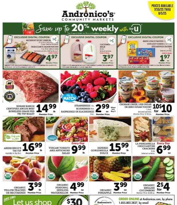 Weekly ad Andronico's Sales from July 30 to August 5 2025 - Page 