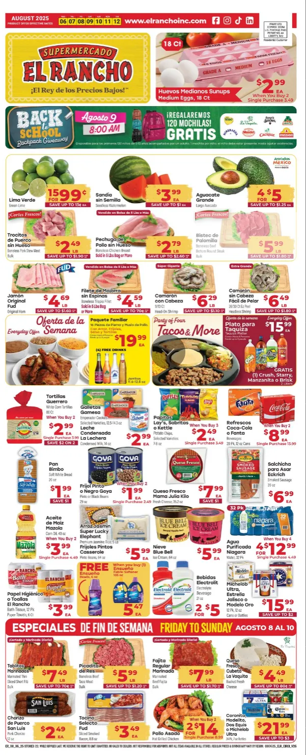 Weekly ad El Rancho Sales from August 6 to August 12 2025 - Page 