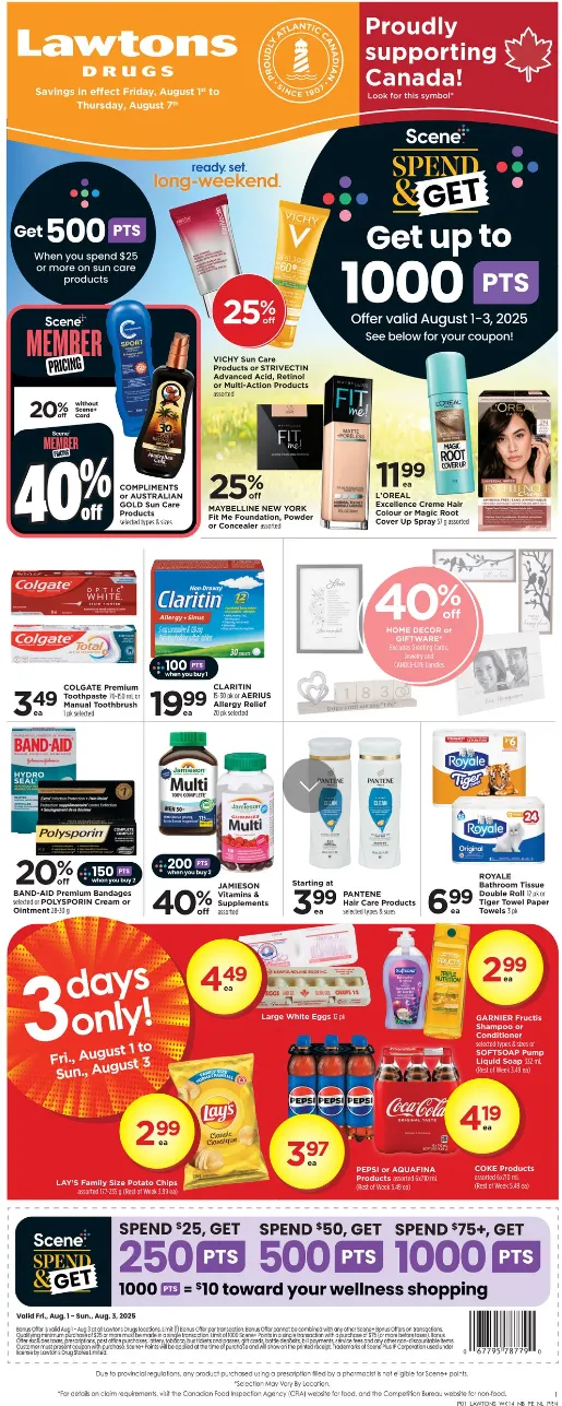 Lawtons Drugs Sales from August 6 to August 8 2025 - flyer page 