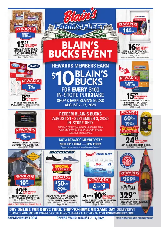 Weekly ad Blain's Farm & Fleet Sale from August 7 to August 18 2025 - Page