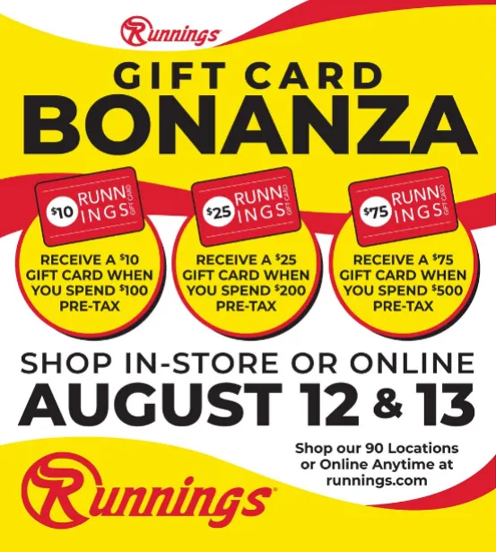 Weekly ad Runnings Sales from August 12 to August 13 2025 - Page