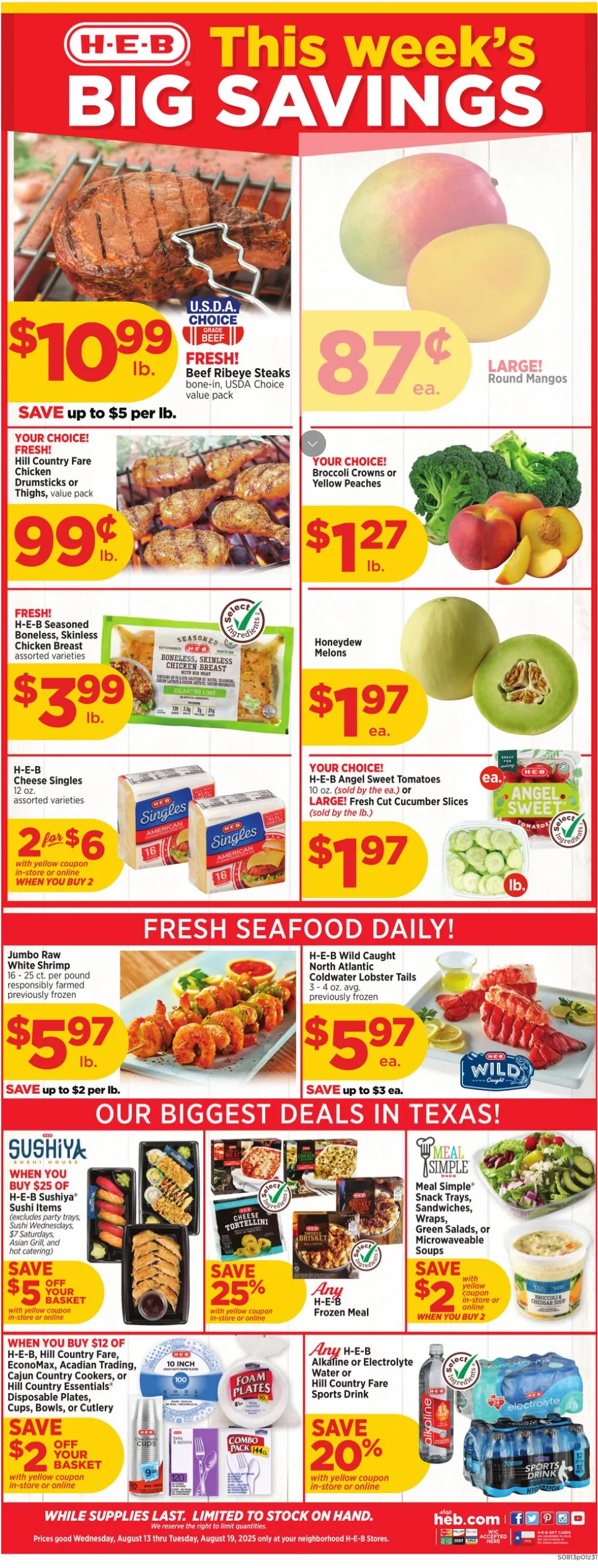 Weekly ad H-E-B weekly ads from August 13 to August 19 2025 - Page 