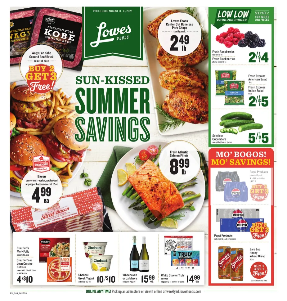 Weekly ad Lowes Foods Sales from August 13 to August 19 2025 - Page