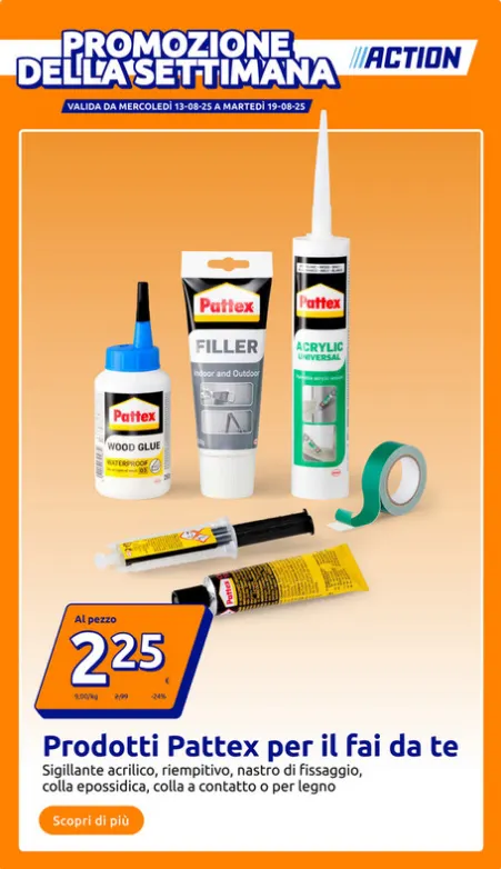 Action Volantino  da 13 agosto a 19 agosto di 2025 - Pagina del volantino 