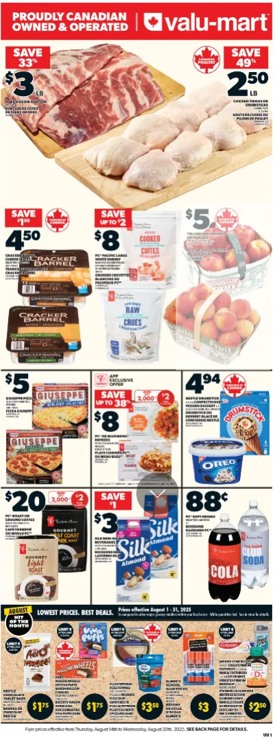 Valu Mart Sales from August 14 to August 20 2025 - flyer page