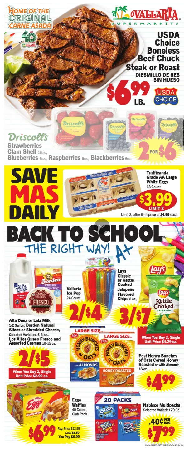 Weekly ad Vallarta Sales from August 13 to August 19 2025 - Page
