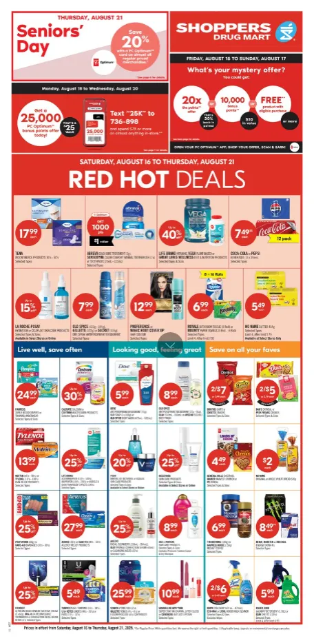 Shoppers Drug Mart Sales from August 16 to August 21 2025 - flyer page 8