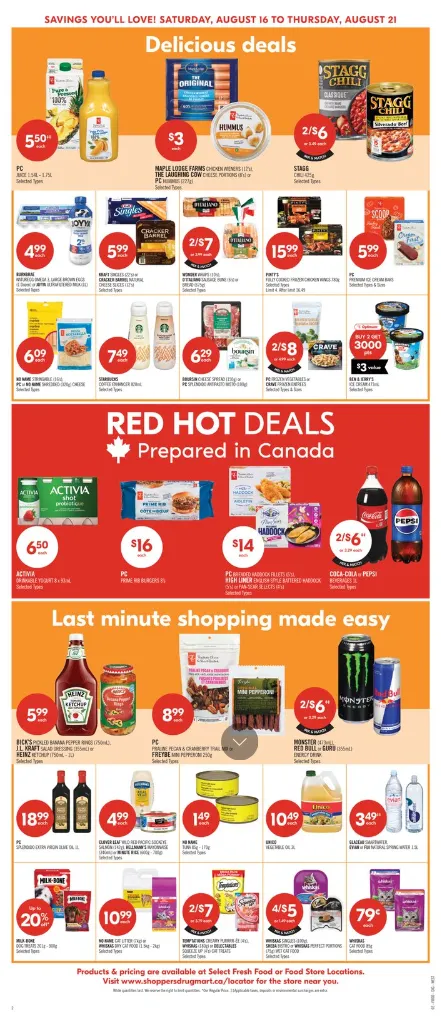 Shoppers Drug Mart Sales from August 16 to August 21 2025 - flyer page 4