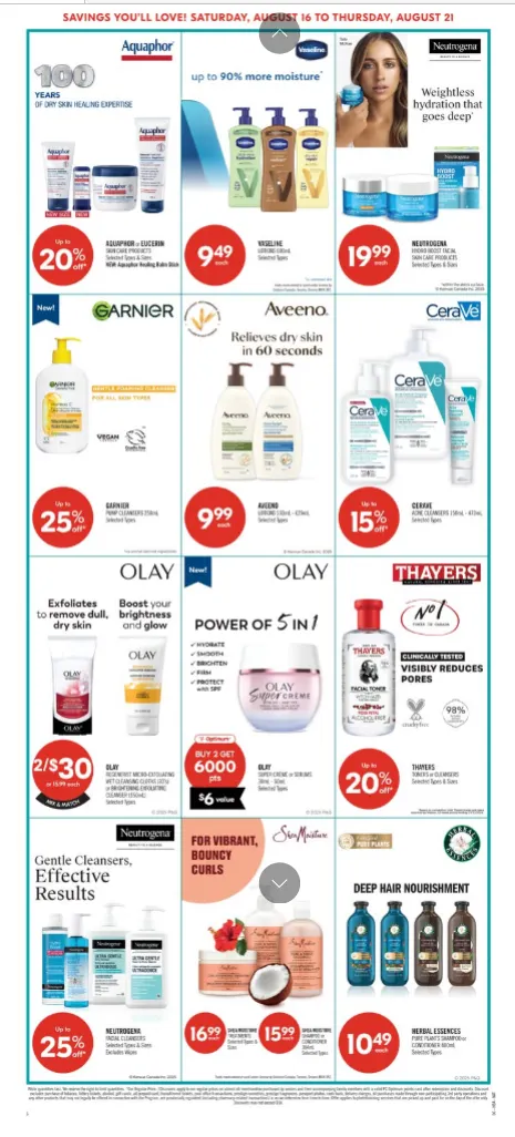 Shoppers Drug Mart Sales from August 16 to August 21 2025 - flyer page 13