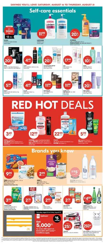 Shoppers Drug Mart Sales from August 16 to August 21 2025 - flyer page 9