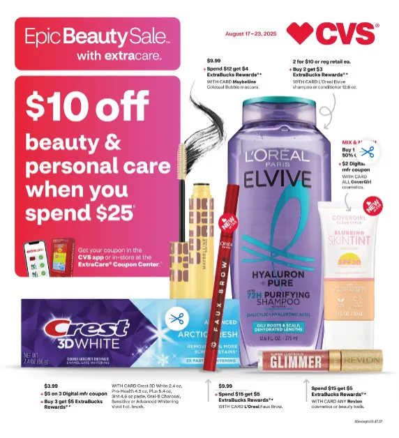 Weekly ad CVS Health Sales from August 17 to August 24 2025 - Page 