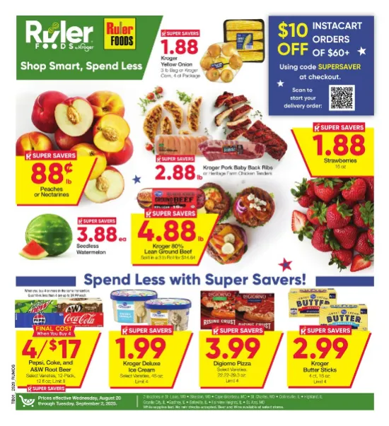 Weekly ad Ruler Foods Sales from August 20 to September 2 2025 - Page 