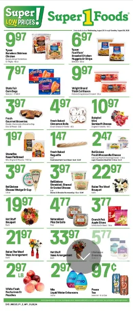 Weekly ad Super 1 Foods Sales from August 19 to August 26 2025 - Page 1
