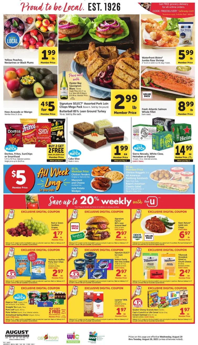 Weekly ad Safeway  Sales from August 20 to August 26 2025 - Page 