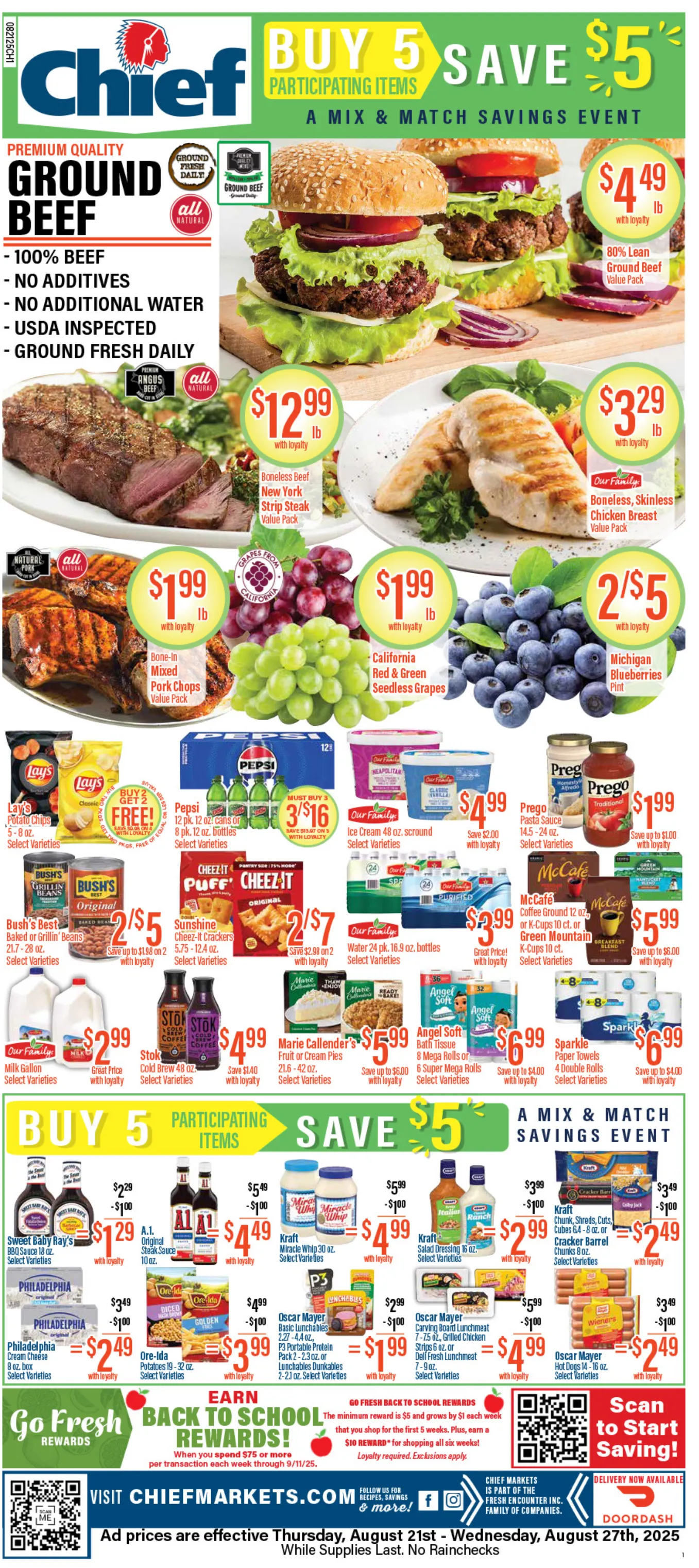 Weekly ad  Chief Supermarket Sales from August 21 to August 27 2025 - Page