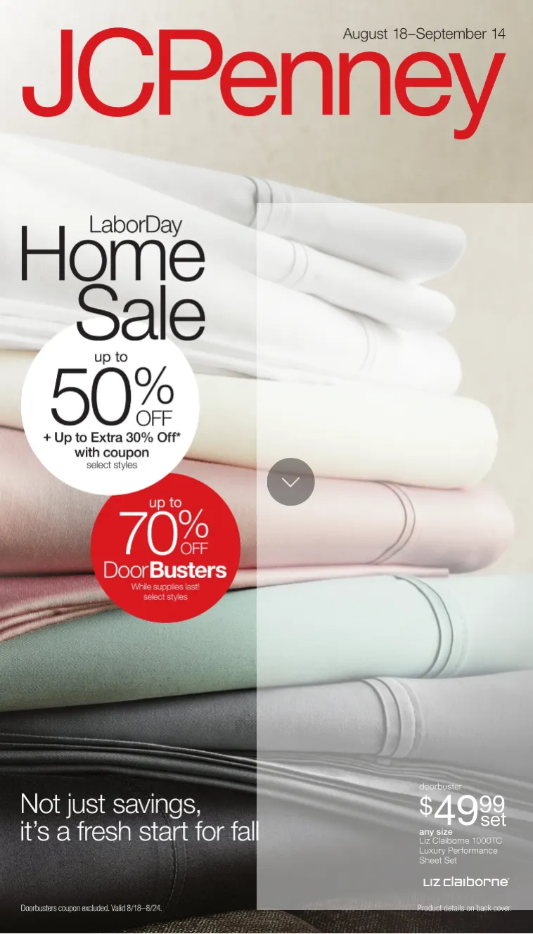 Weekly ad JCPenney Sales from August 18 to September 14 2025 - Page 