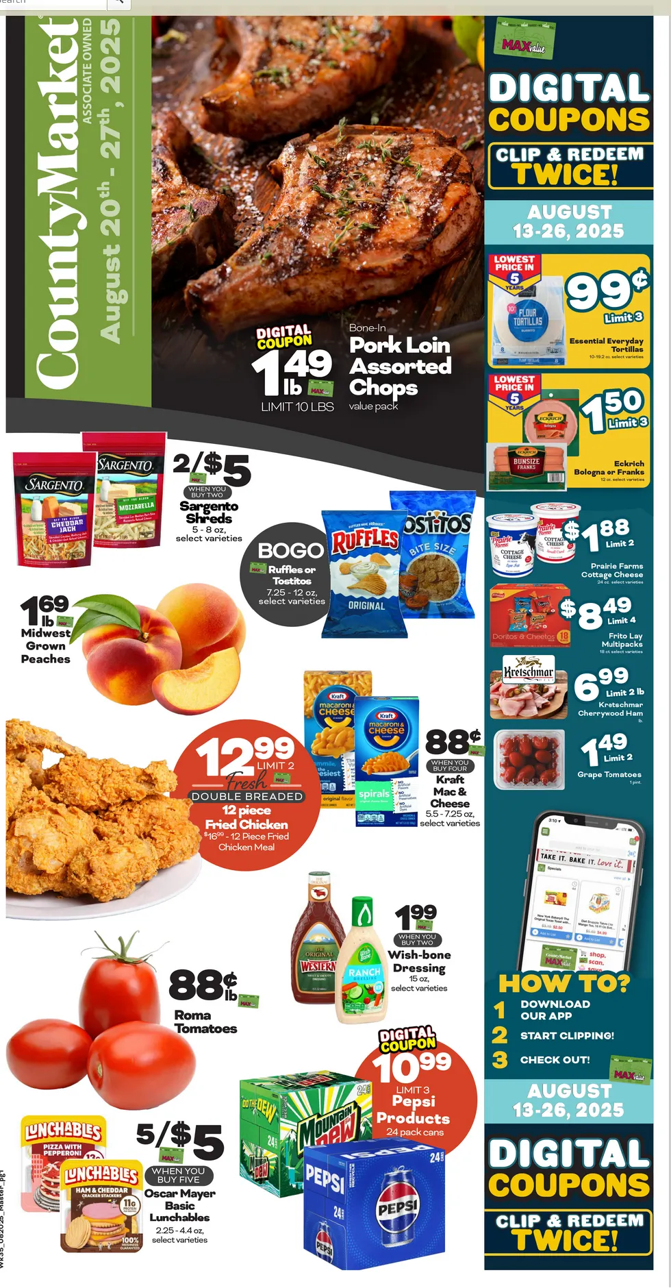 Weekly ad County Market Sales from August 20 to August 27 2025 - Page 