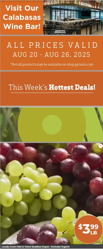 Weekly ad Gelson's Markets Sales from August 20 to August 26 2025 - Page 