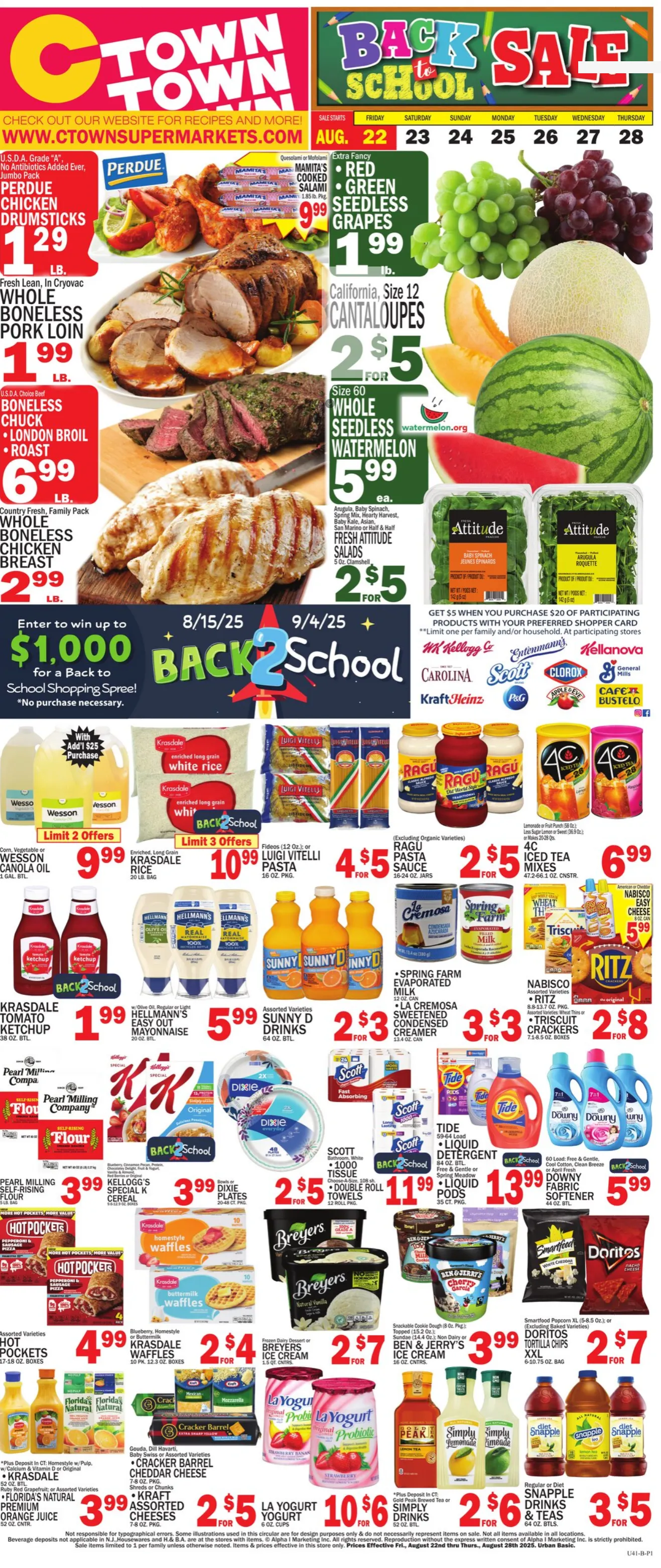 Weekly ad C-Town Sales from August 22 to August 28 2025 - Page 