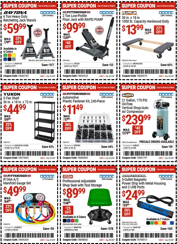 Weekly ad Harbor Freight Sales from August 27 to August 31 2025 - Page 15