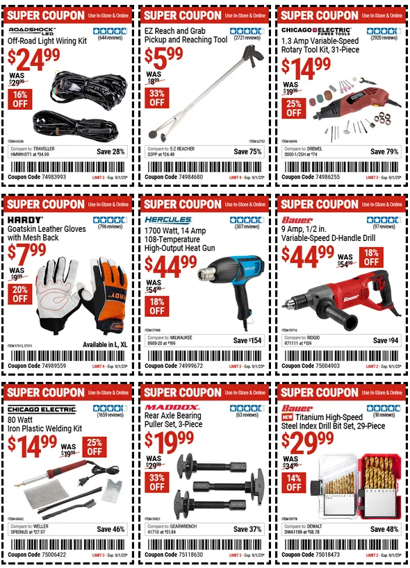 Weekly ad Harbor Freight Sales from August 27 to August 31 2025 - Page 8